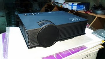 UNIC UC68 MULTIMEDIA HOME THEATER 1800 LUMENS Projector Unboxing & Quick Test