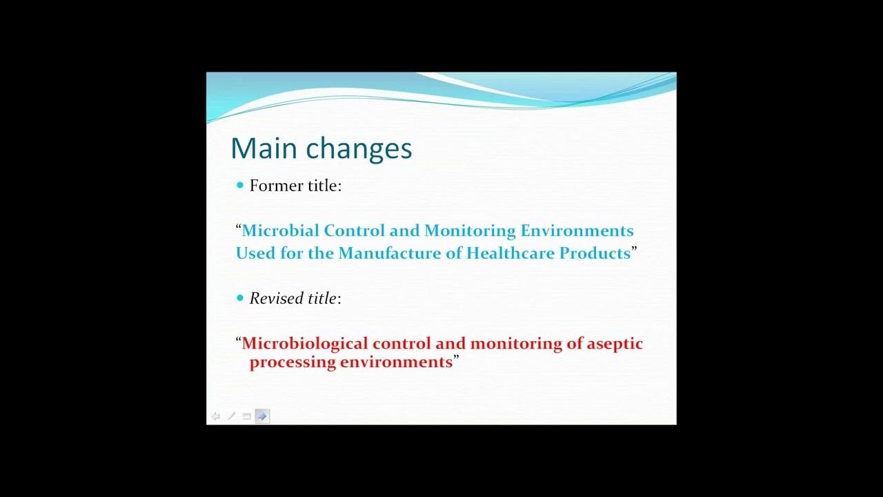 Environmental monitoring and the impact of USP chapter 1116 YouTube