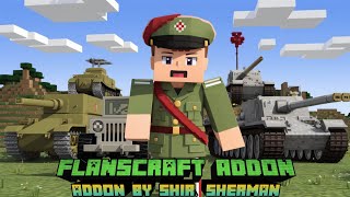 Minecraft Bedrock Military Mod - Flanscraft Add-On (Beta Release) | Uniform, Guns, Jeep, and Tank