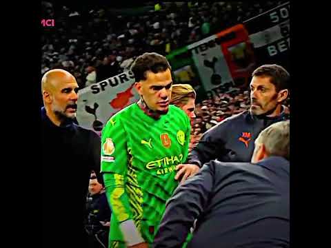 لقطه ايدرسون مع غورديولا غضب ايدرسون