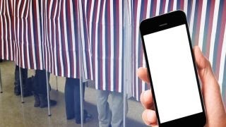 Voting booth selfie time