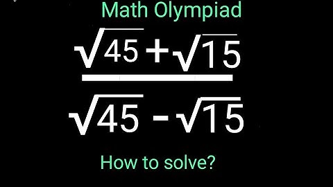 Nice Square root Math Simplification Olympiad Algebra solution |exponent concept