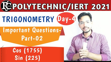 Trigonometry important questions part-2 for iert and polytechnic entrance exam by Om Sir.