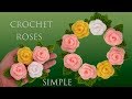 Como hacer rosas 3D en miniatura con hojas a Crochet tejidas paso a paso