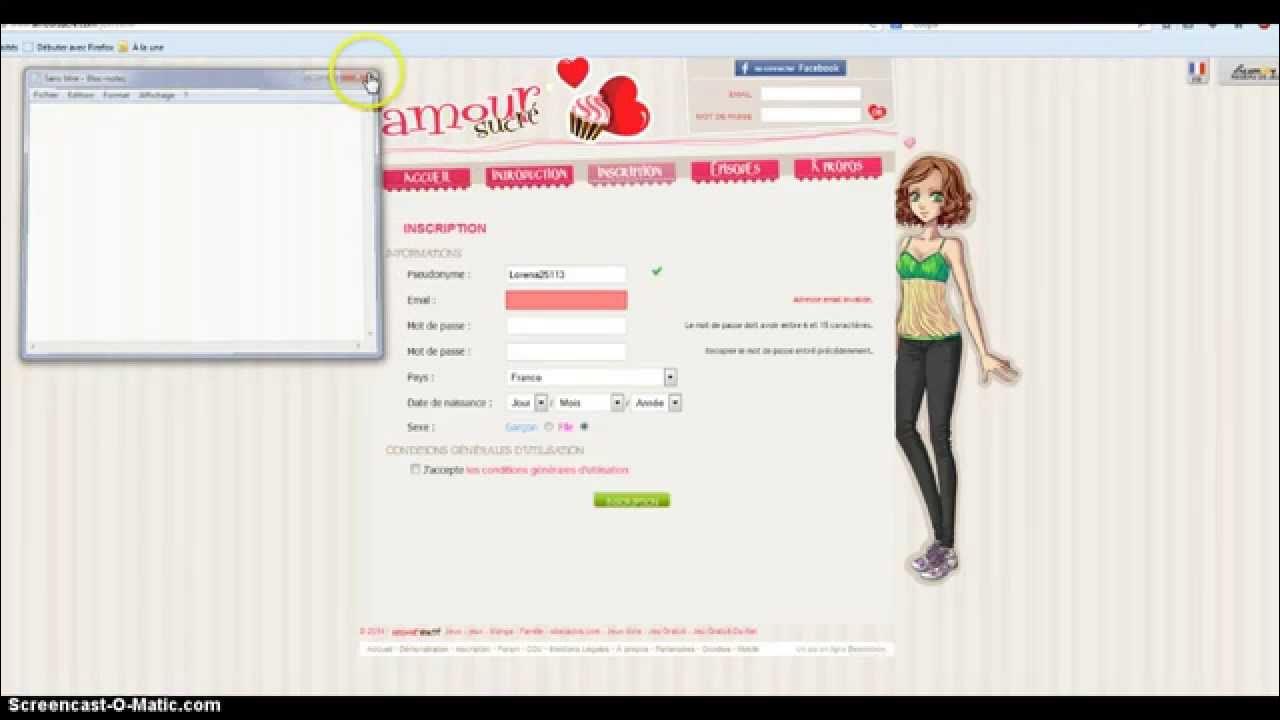[Tuto] Inscription Amour sucré YouTube
