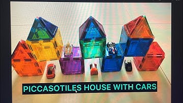BUILD a PICCASOTILES HOUSE with CAR| Magnetic building block(2023)(today)