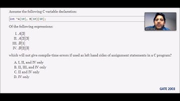 C | C++ | Programming | GATE 2003 | Unsolved