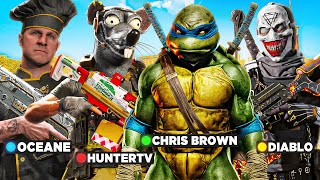 Oceane, Chris Brown, Diablo, and HunterTV take over Rebirth Island