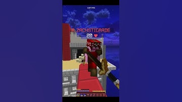 Telly Bridge + PvP #minecraft #bedwars #hypixel #pvp #gaming #shorts