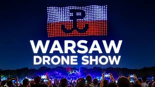 Drone Show in Warsaw 🇵🇱 | 615 Drones Record in Poland 4K