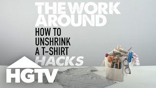 The Work Around: How to Unshrink a T-Shirt | HGTV
