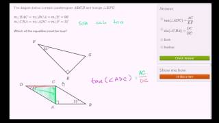 Example with trig functions and ratios | Basic trigonometry | Trigonometry | Khan Academy