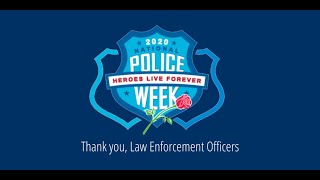 Senator Thom Tillis Message On National Police Week 2020