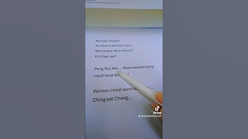 Thumbnail of Real Lyrics? Chinese Song with Woman Cheat!!!