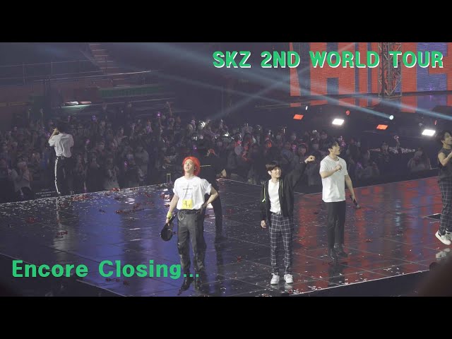 [4K fancam] SKZ 2ND WORLD TOUR Encore Closing by 사나오효오효 class=