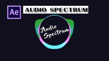 After Effects Tutorial:Audio Spectrum Effect in After Effects-No Third Party Plugins