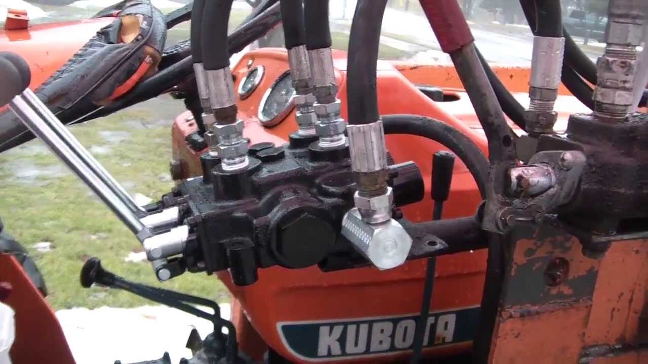 kubota loader valve - YouTube