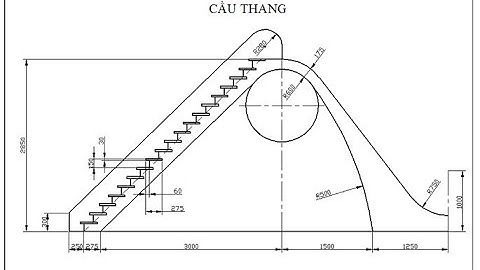 Vẽ nhanh autoCad: Vẽ cầu thang