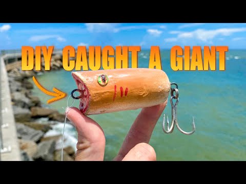 Making a DIY Lure & Catching Pier FISH OF A LIFETIME on it
