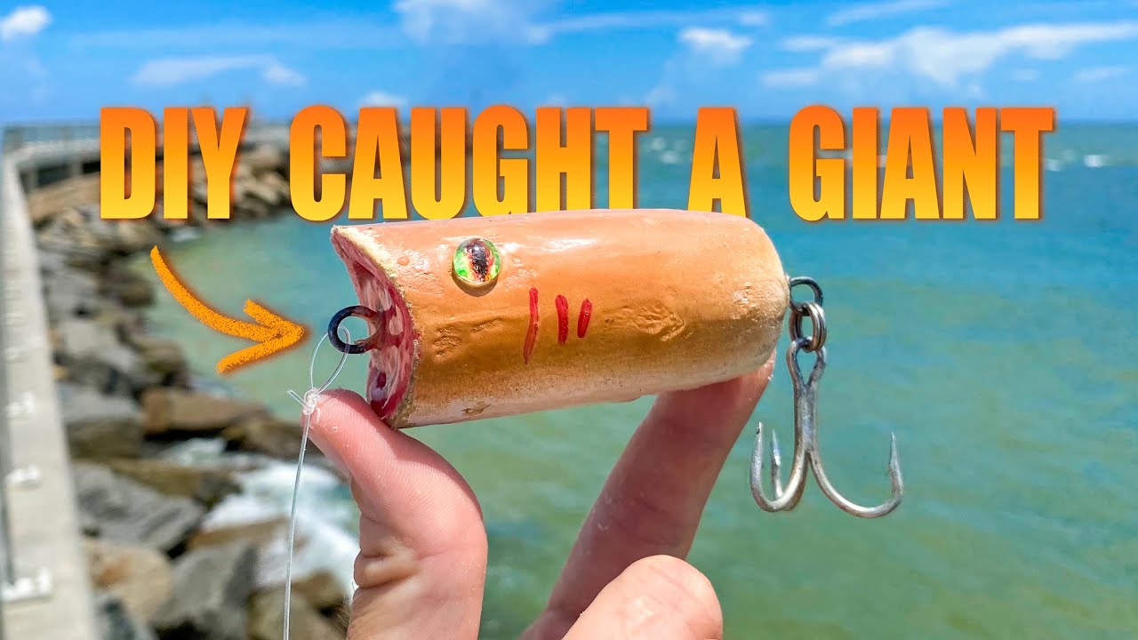 Making a DIY Lure & Catching Pier FISH OF A LIFETIME on it! 