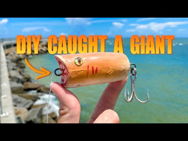 Making a DIY Lure & Catching Pier FISH OF A LIFETIME on it! 