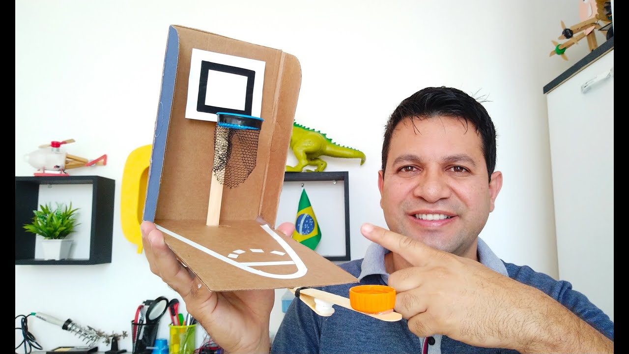 Mini Jogo de Mesa / Maquete de Basquetebol 