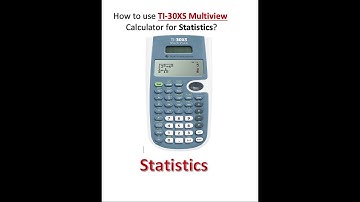 How to use TI-30 XS Multiview Calculator for Statistics and Probability Part B