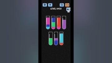 Water Color Sort Level 6431 6432 6433 6434 6445 Gameplay Solution