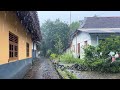 Rain in rural Indonesia||High rainfall makes it cool and fertile