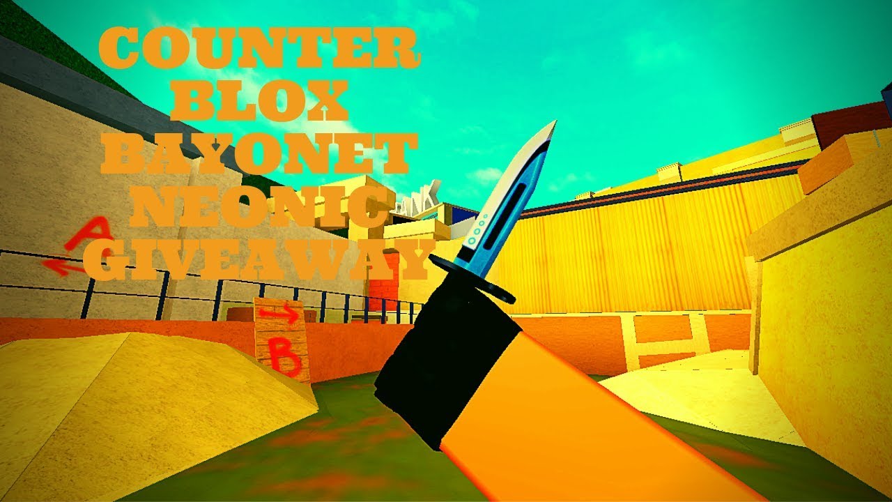 Counter Blox How To Get A Free Knife Youtube - bayonet naval knife roblox csgo giveaway in roblox counter bloxnew