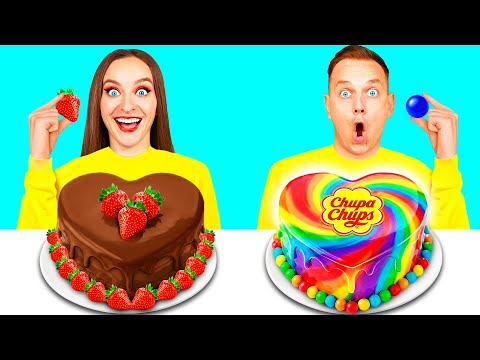 Cake Decorating Challenge | Eating Only Sweet 24 Hours - YouTube