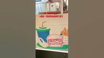 Shopping paper bag making machine with flat rope handle