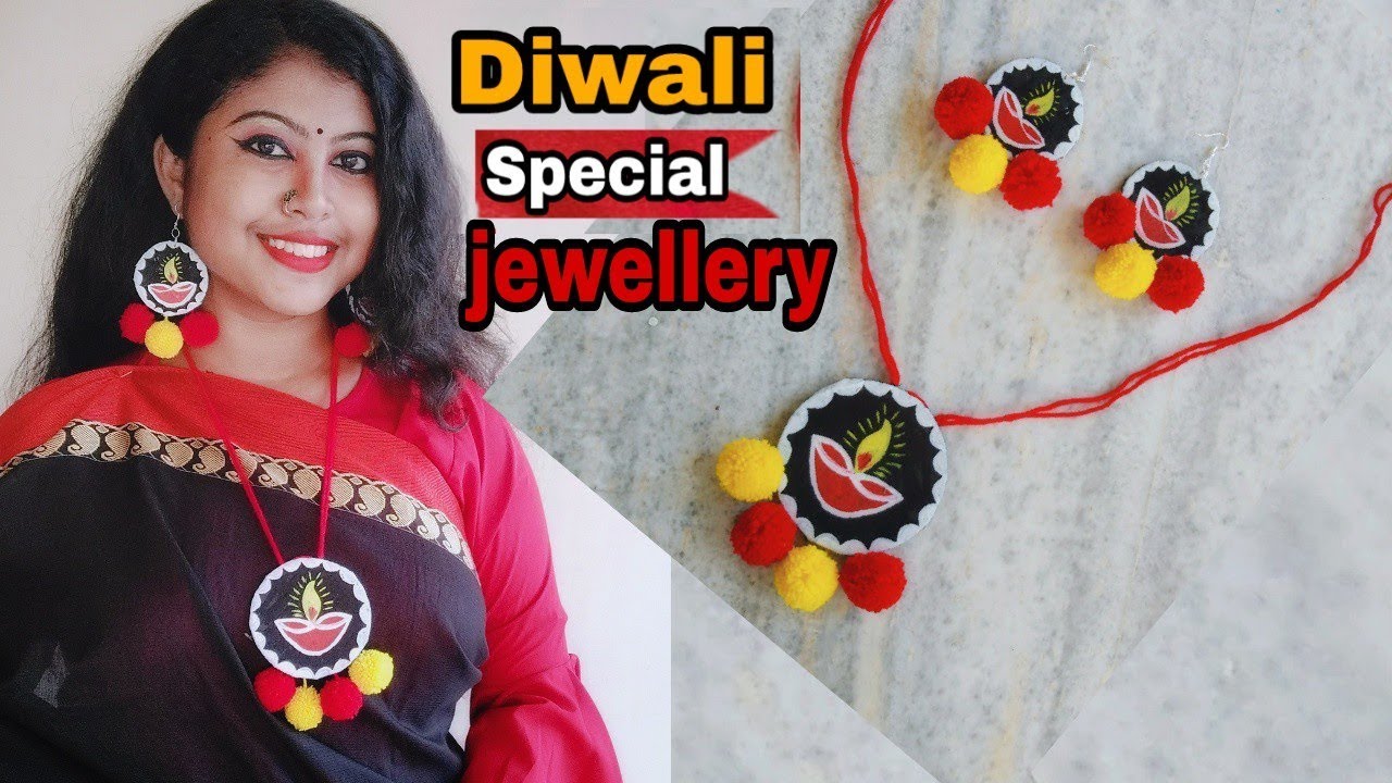 Handmade jewellery|Easy Fabric jewellery making with pompom|DIY jewellery|ArtHolic KM