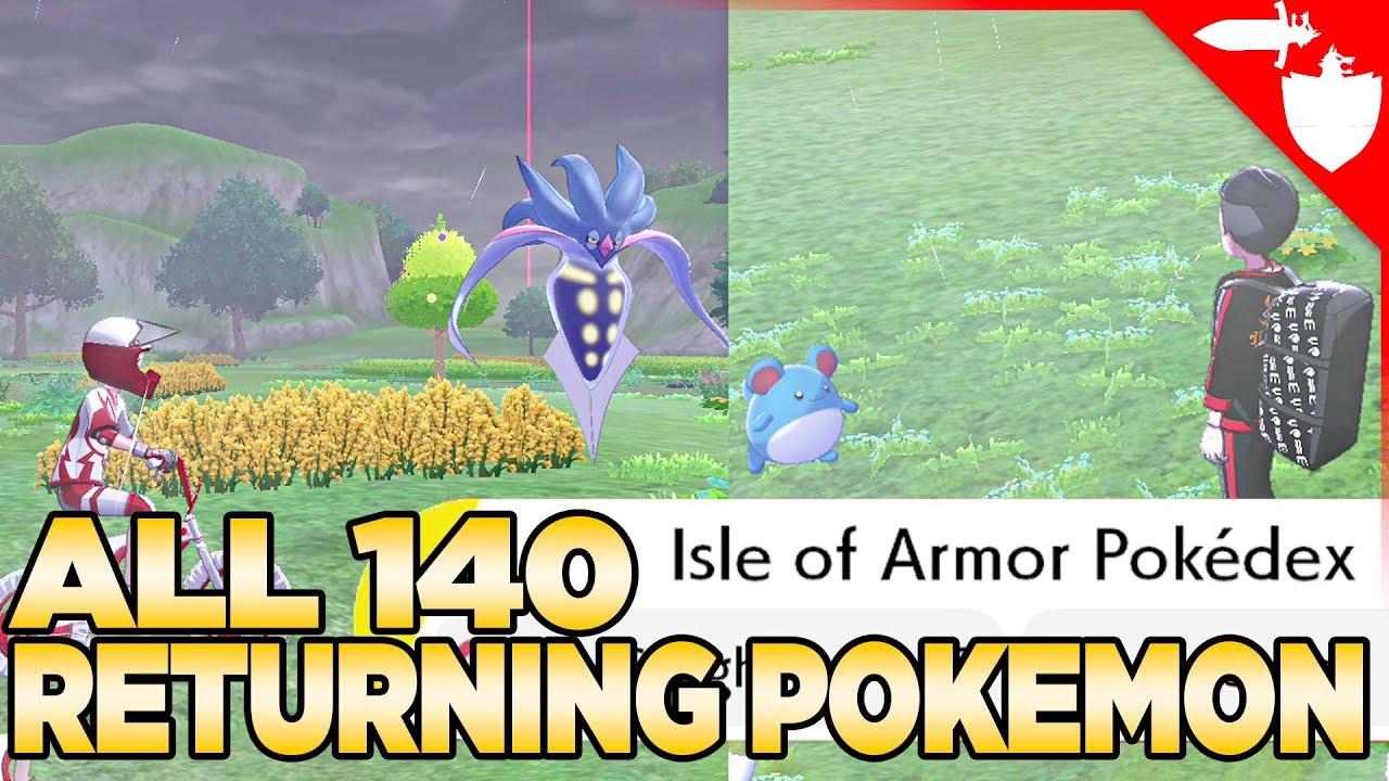 Pokemon Sw & Sh Isle of Armor NEW Pokemon List w/ Stats