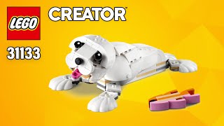 LEGO White Seal (31133) from Creator White Rabbit | Step-by-Step Building Instructions | TBB