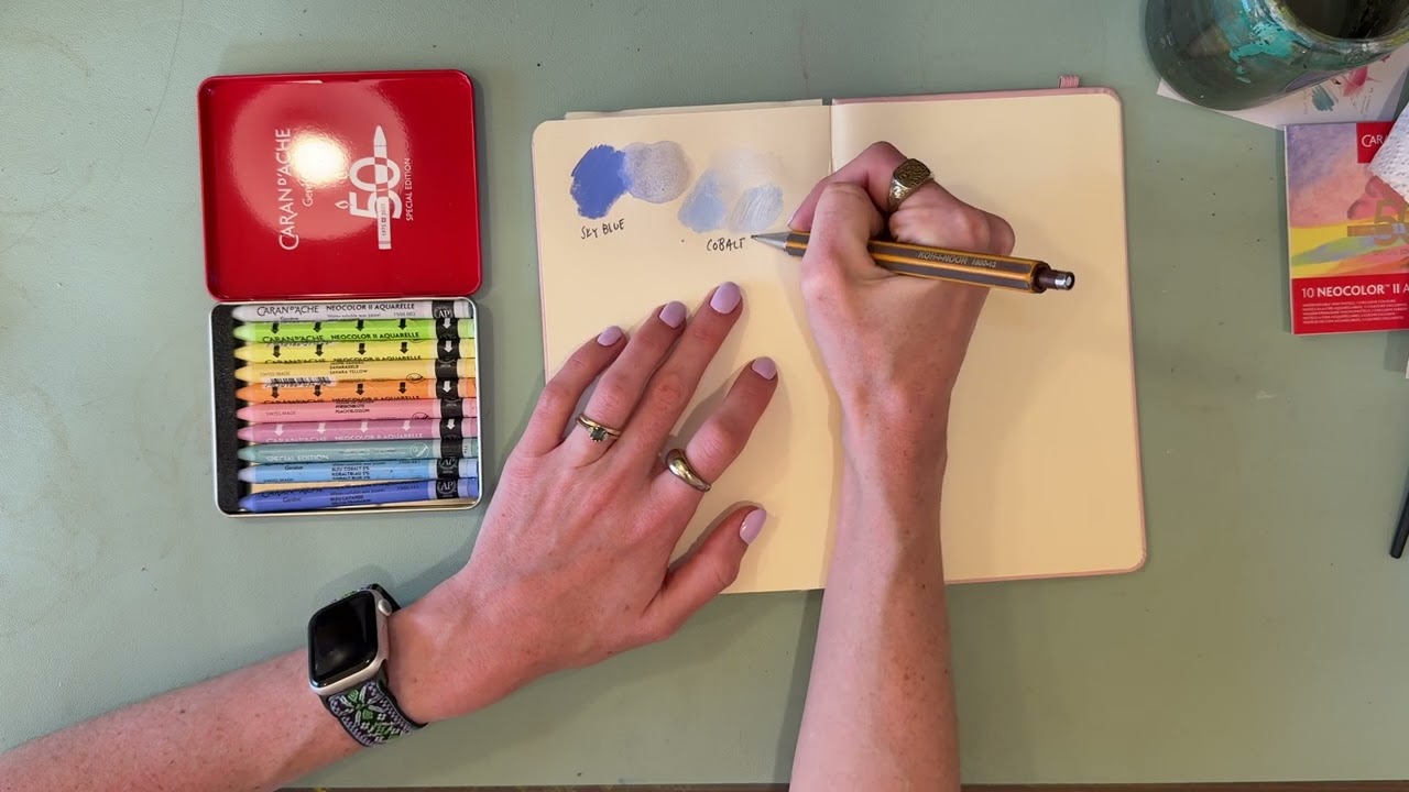 Testing the NEW Limited Edition Neocolor Set by Caran D'ache!