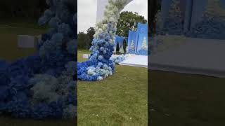 Blue and white department wedding planning#wedding2025 #weddingstyle #florist#eventplanning #flowers