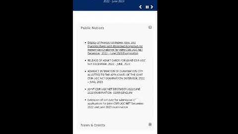 Steps to check CSIR Net 2023  result