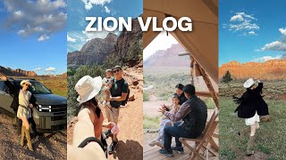 ZION VLOG锡安国家公园公路旅行野奢帐篷Under Canvas体验风景美到无语 2024现代Santa Fe驾驶体验