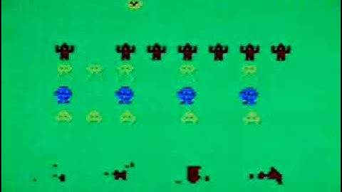 Space Assault on the Tandy Radio Shack TRS 80 Color Computer (CoCo). Gameplay & Commentary