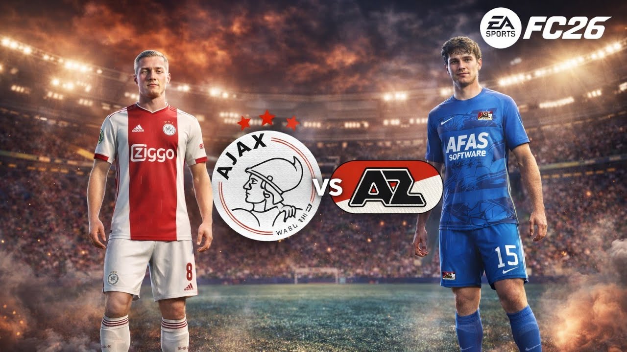 Ajax vs AZ | Intense Eredivisie Battle | FC 26 |  ULTRA MAX Graphics 4K60FPS