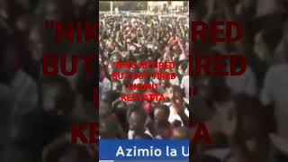 Uhuru kenyatta says he's is retired but not tired🔥🔥 while in  kisumu for demonstratios.