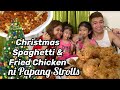 Christmas Spaghetti At Fried Chicken Ala Papang Strolls + Egg Sandwich ni Ate Mela | Melason Cooking