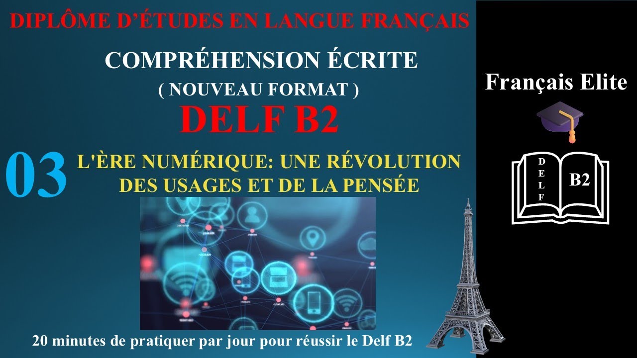 DELF B2 - COMPRÉHENSION ÉCRITE (NOUVEAU FORMAT) - EXERCICE 03 -  FRENCH READING PRACTICE ONLINE