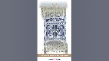 "Transform your Bedroom with Timeless Bone Inlay Bedside Table"