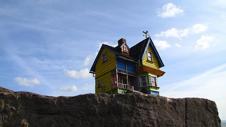 How I Built Disney Pixar Up House from mount board and balsa wood, thank you for watching.