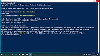 Windows Powershell - Cambiare permessi esecuzione script