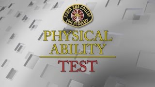 Physical Ability Test for Entry Level Firefighters