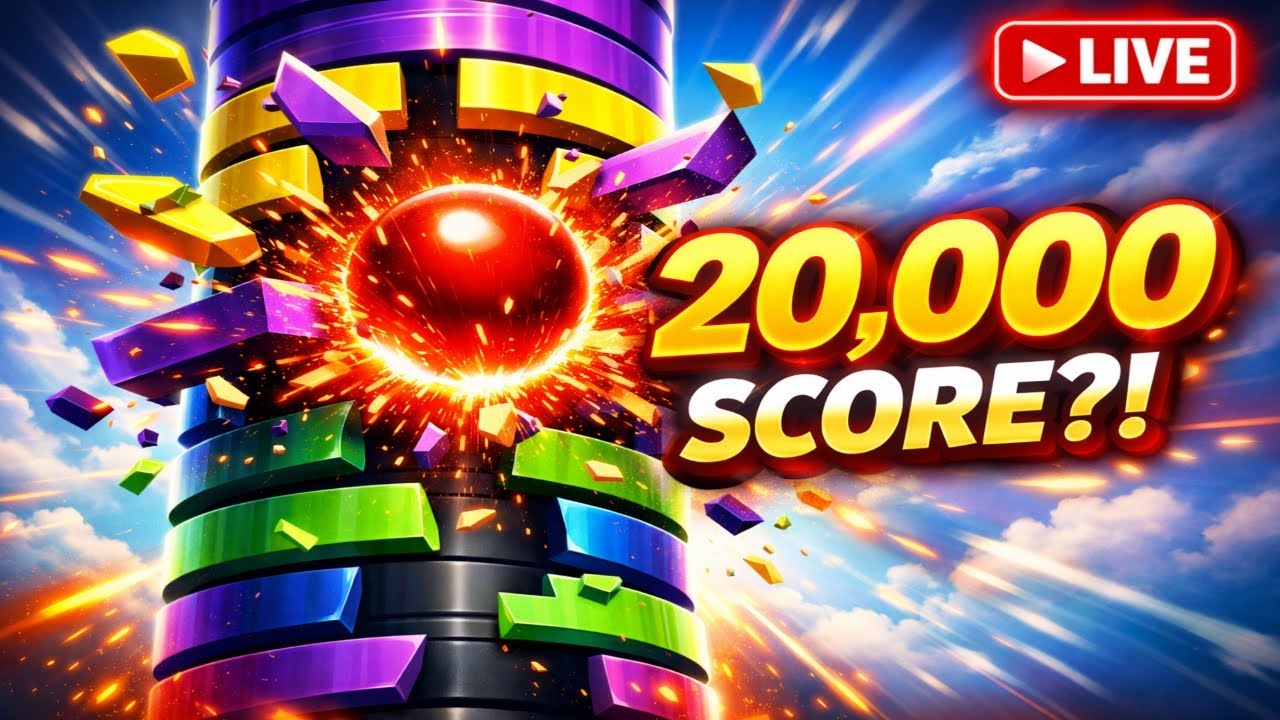 🔴 LIVE Stack Ball | Fastest Run Ever? 🤯