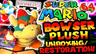 MLPB - Banpresto Super Mario 64 BOWSER Plush Unboxing & Restoration!